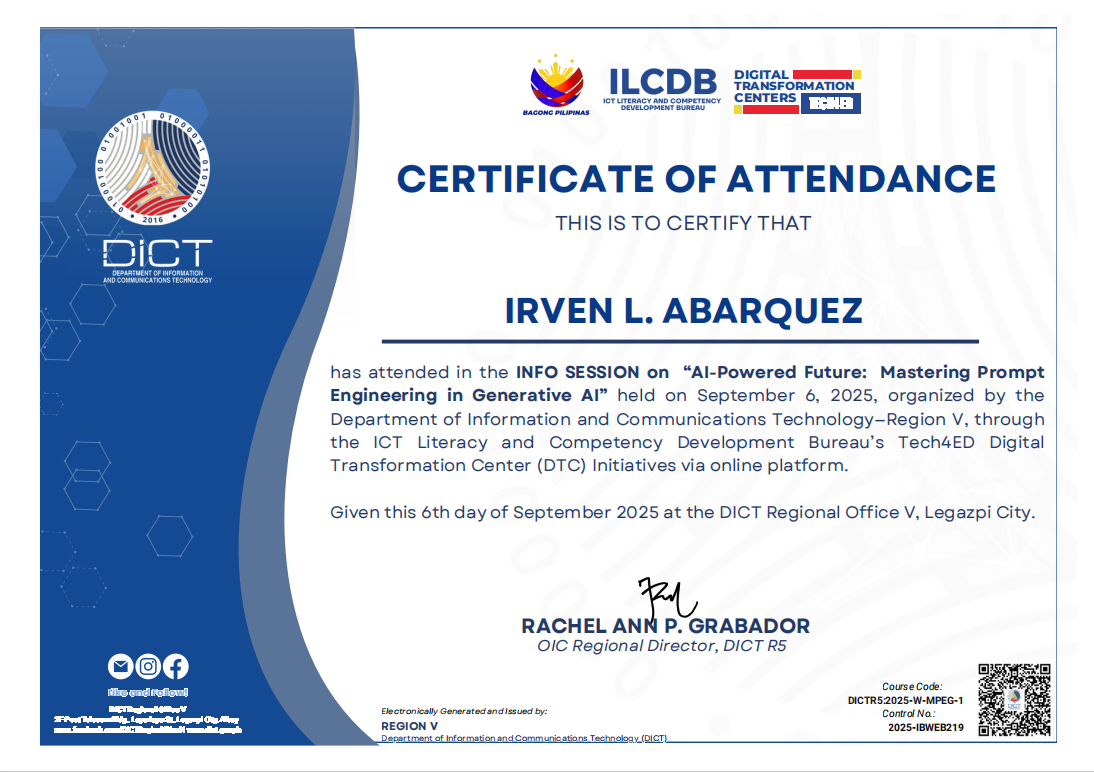Certificate 7